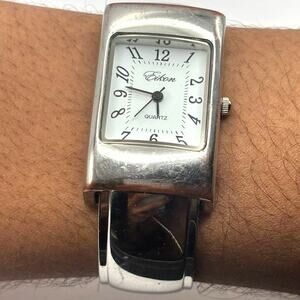 Silver Eikon Cuff Watch